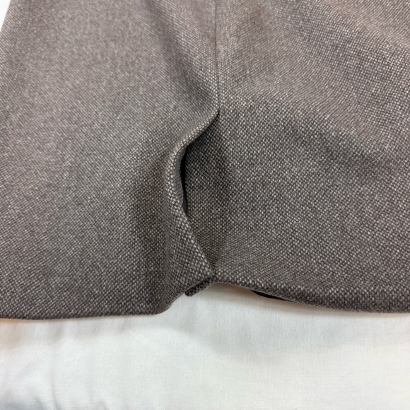 Theory Clean Pensil Skirt Size 12 Cashmere Tweed Elegant Brown Skirt - Picture 7 of 9